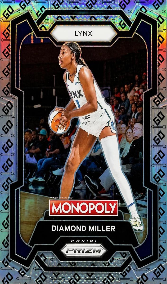 Diamond Miller 2024 Prizm Monopoly WNBA card