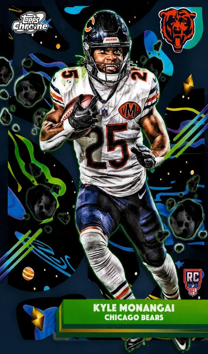 2025 Topps Cosmic Chrome Kyle Monangai [Orange Galactic Refractor] #118 card