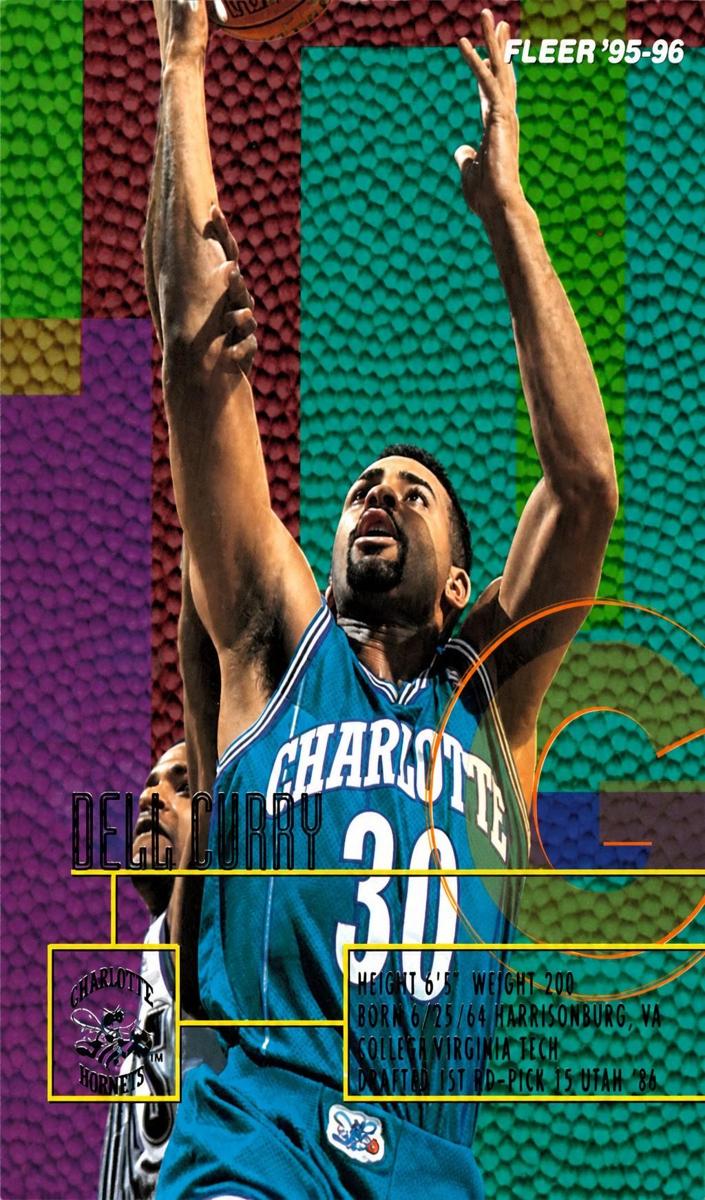 1995 Fleer Dell Curry #16 card