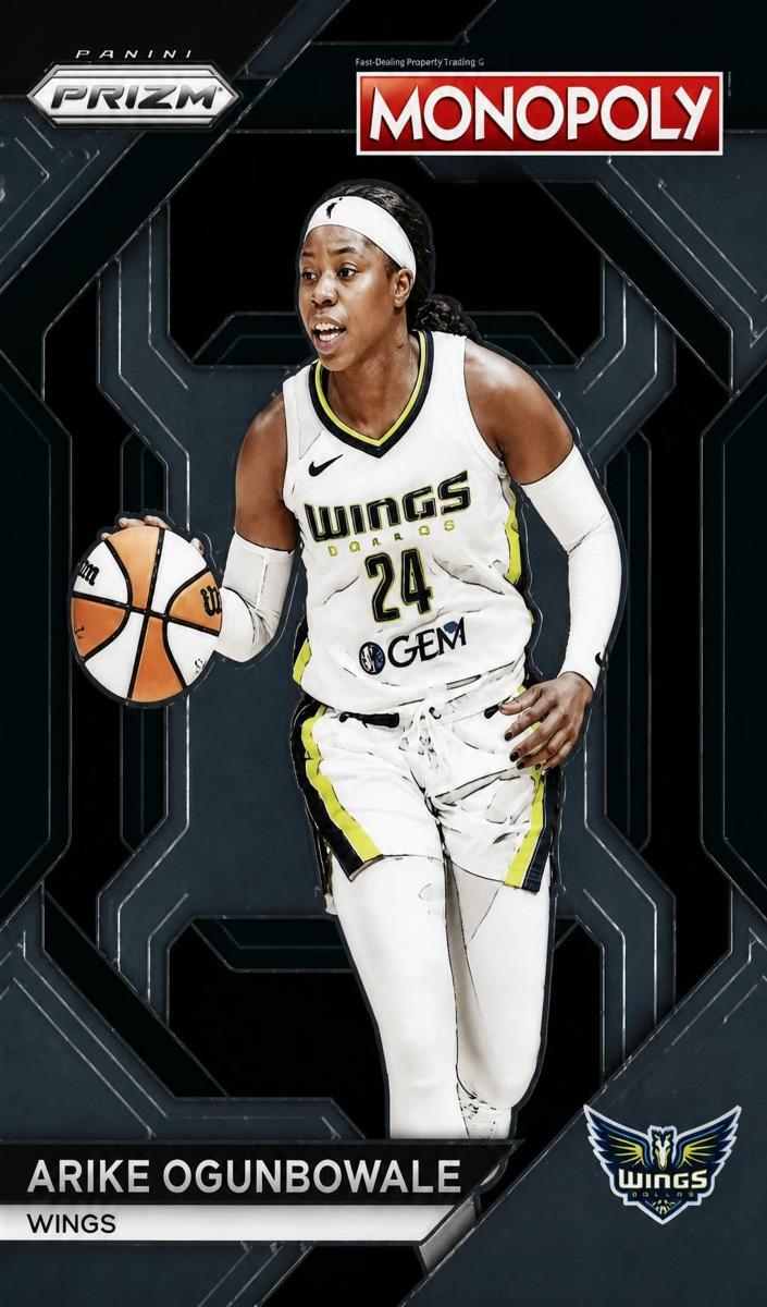Arike Ogunbowale 2024 Prizm Monopoly WNBA card