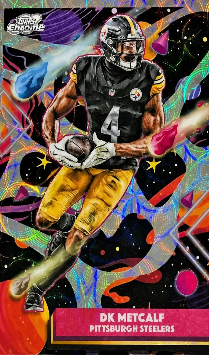 2025 Topps Cosmic Chrome DK Metcalf [Blue Moon Refractor] #83 card