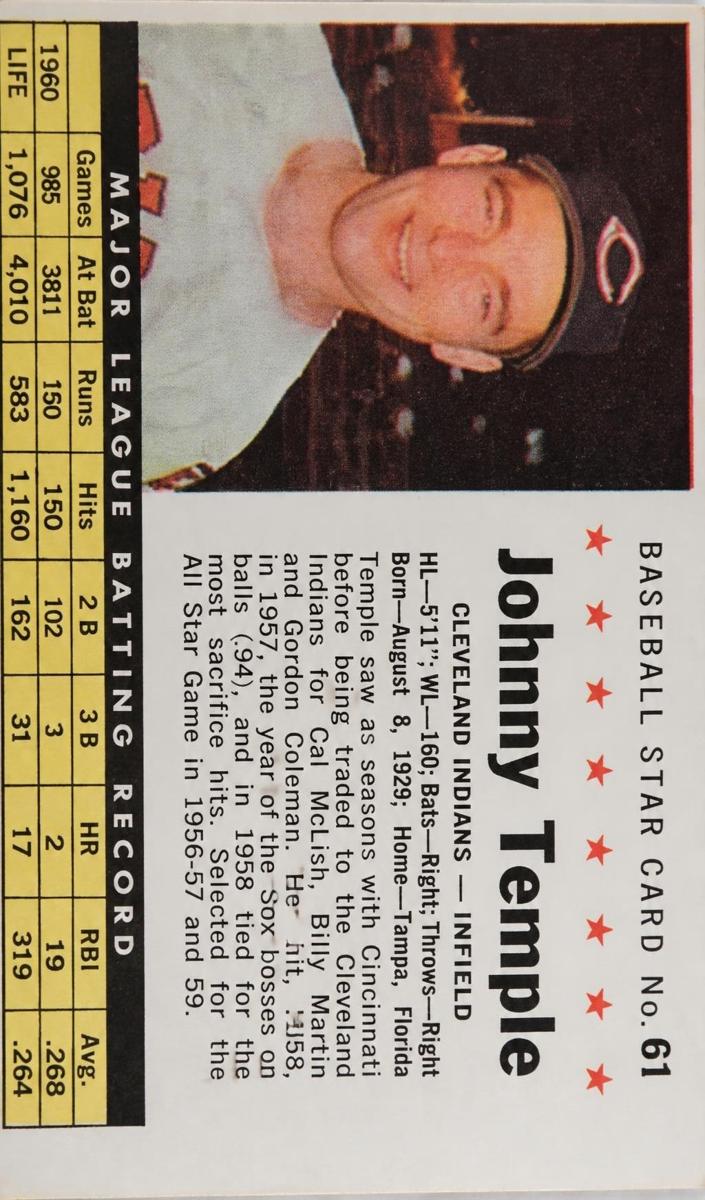 1961 Johnny Temple [Perforated] #61