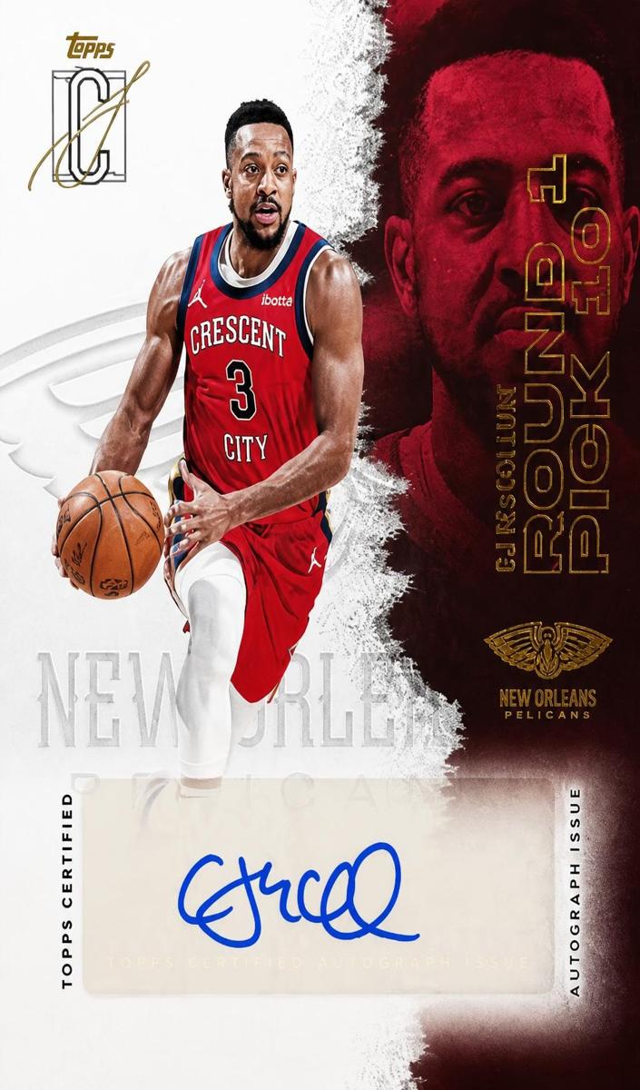 CJ McCollum 2025 Topps Signature Class Veteran Class Autographs Basketball