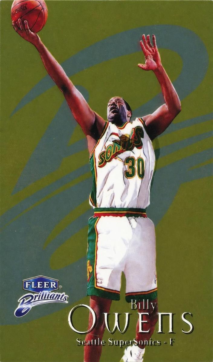 1998 Fleer Brilliants Billy Owens #87 card