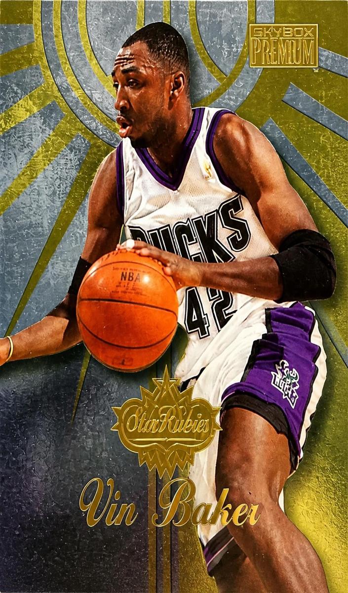 1996 Skybox Premium Vin Baker #1 card