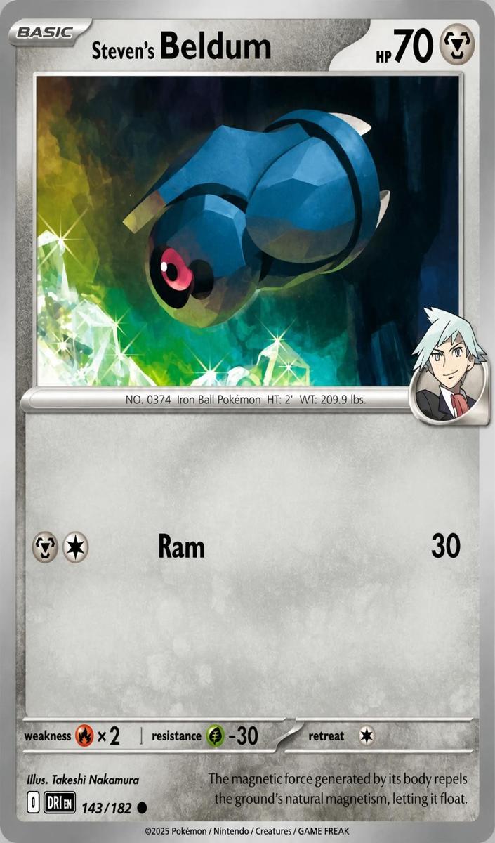 Steven's Beldum 2025 Pokemon Scarlet & Violet Destined Rivals