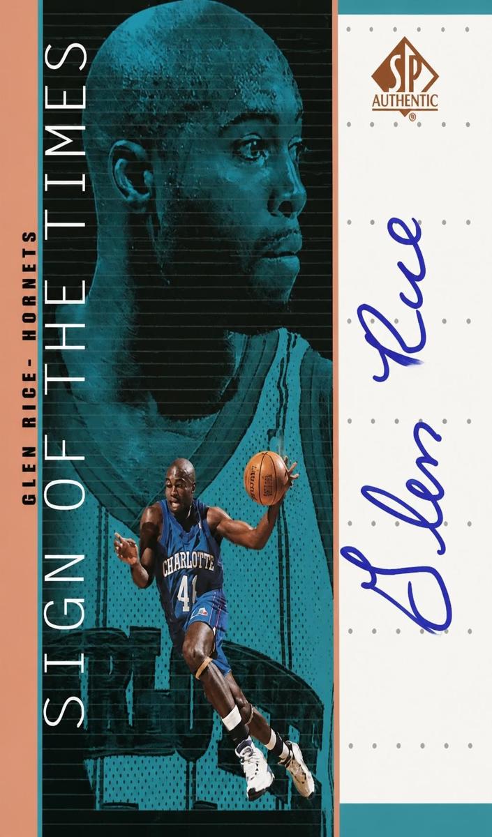 1998 SP Authentic Glen Rice [Bronze] #GR card