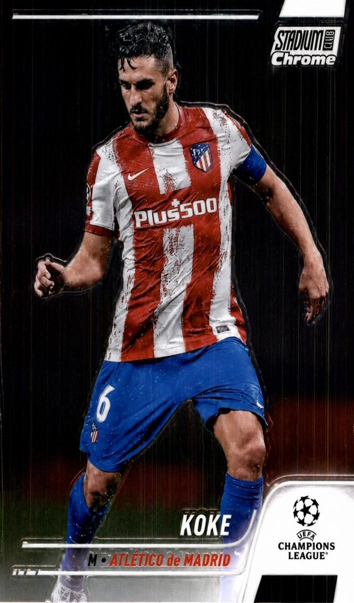 2021 Topps Stadium Club Chrome UEFA Champions League Koke #87 card