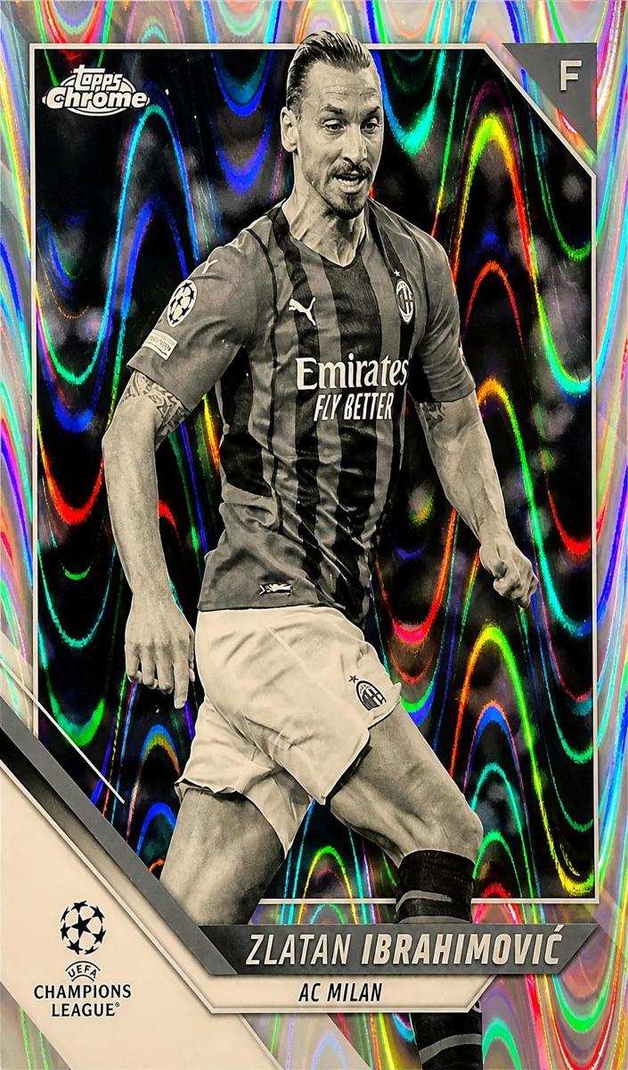 2021 Zlatan Ibrahimovic [Black and White Raywave] #116