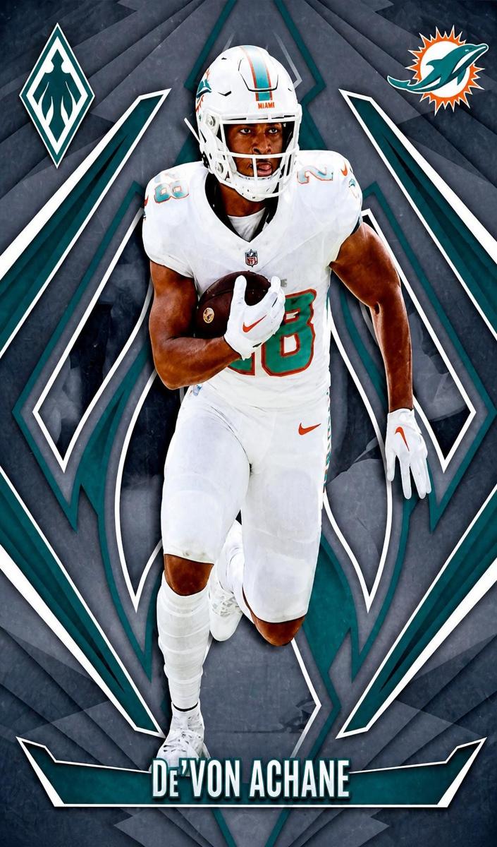 De'Von Achane 2024 Phoenix Football card