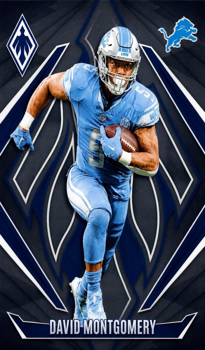 David Montgomery 2024 Phoenix Football card