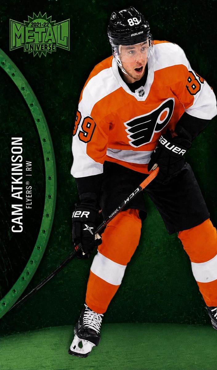 2021 Skybox Metal Universe Cam Atkinson [Purple Spectrum] #68 card