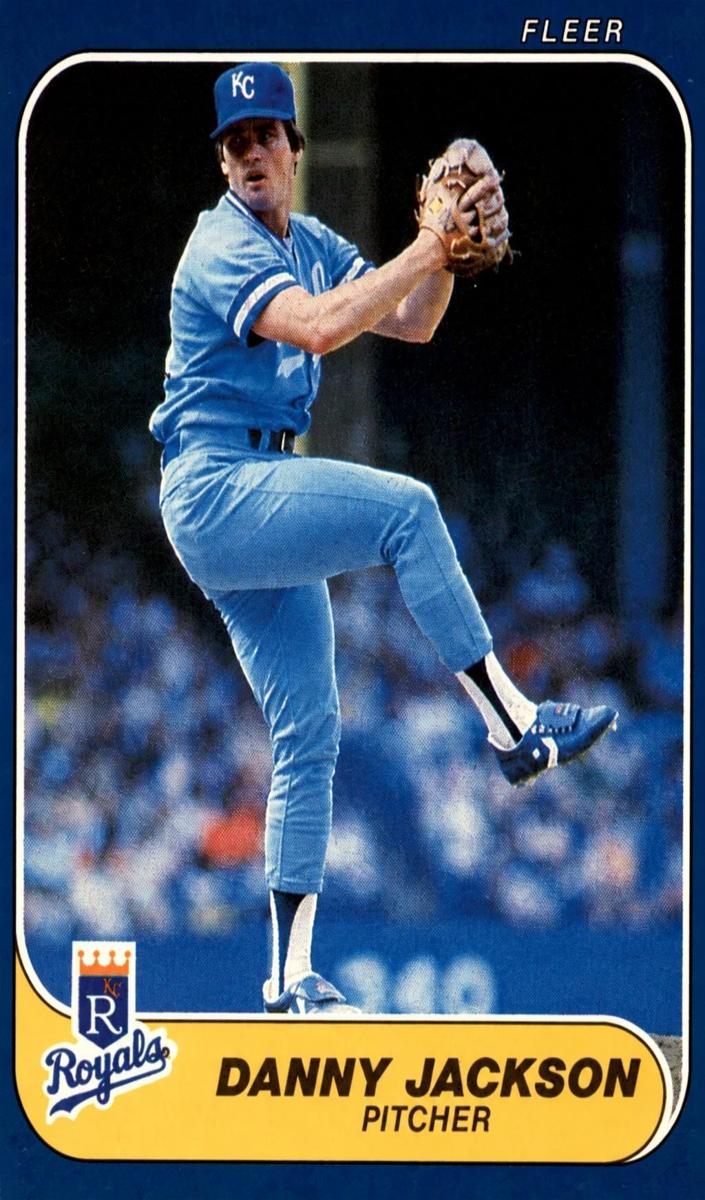 1986 Fleer Danny Jackson #10 card