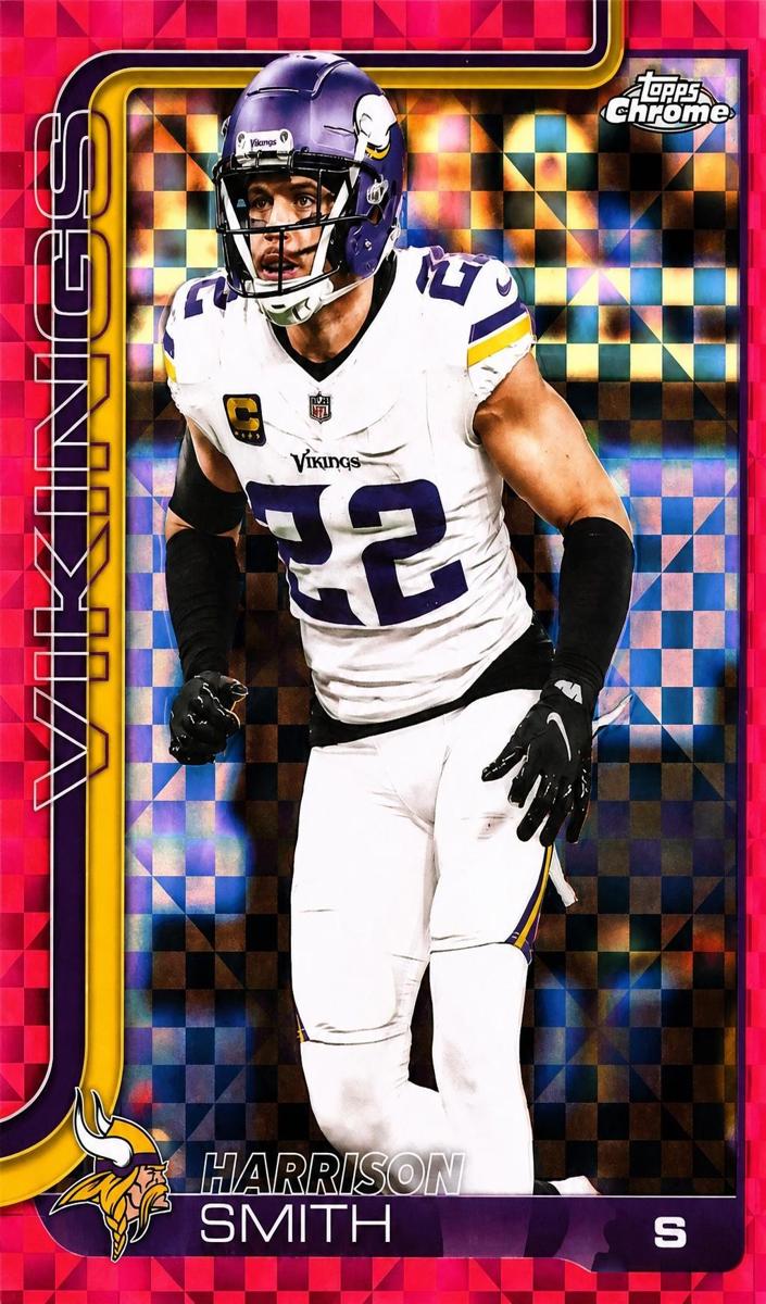 2025 Topps Chrome Harrison Smith [X-Fractor Green] #204 card