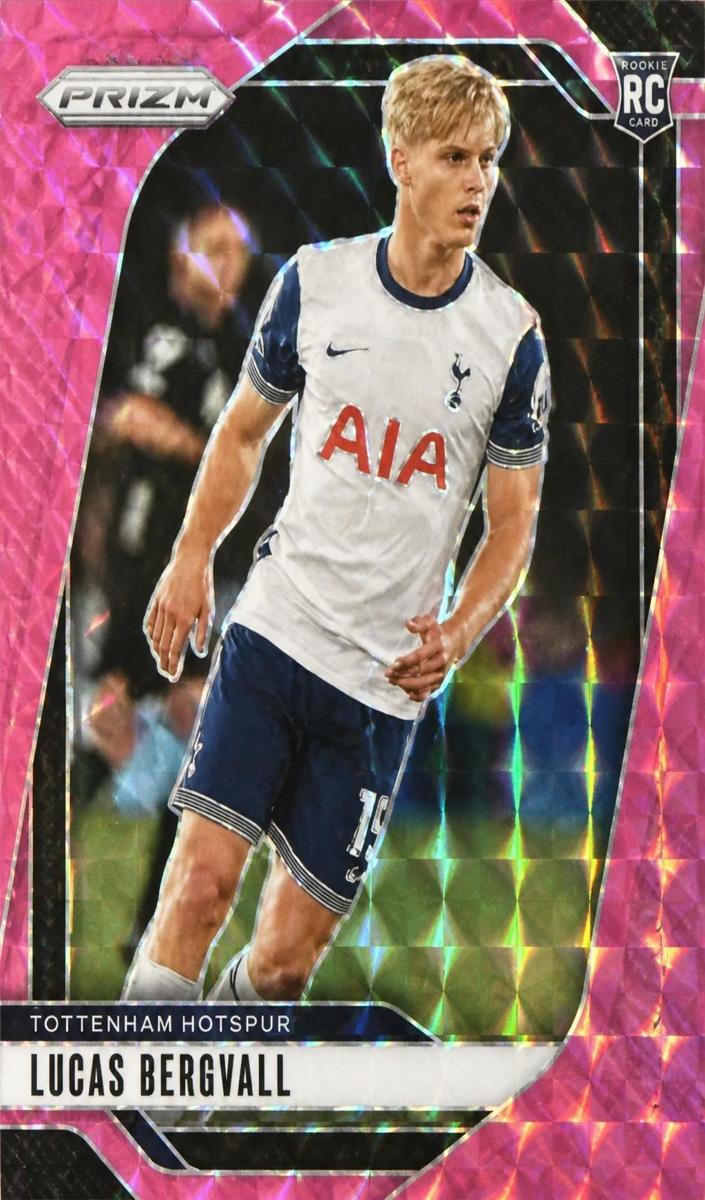 2024 Panini Prizm Premier League Lucas Bergvall [Pink Mosaic] #74 card