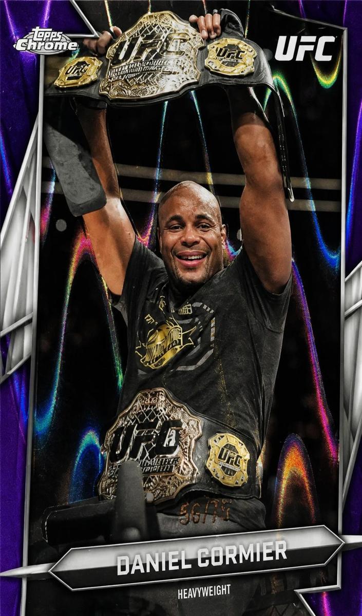2024 Daniel Cormier [Blue Wave Refractor] #56