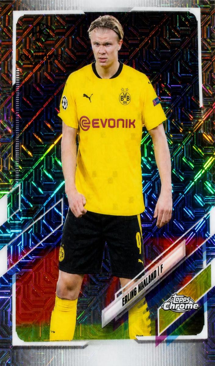 2020 Topps UEFA Champions League Japan Edition Erling Haaland [Refractor] #49 card