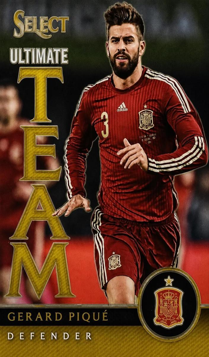 2015 Panini Select Gerard Pique [Gold] #4 card