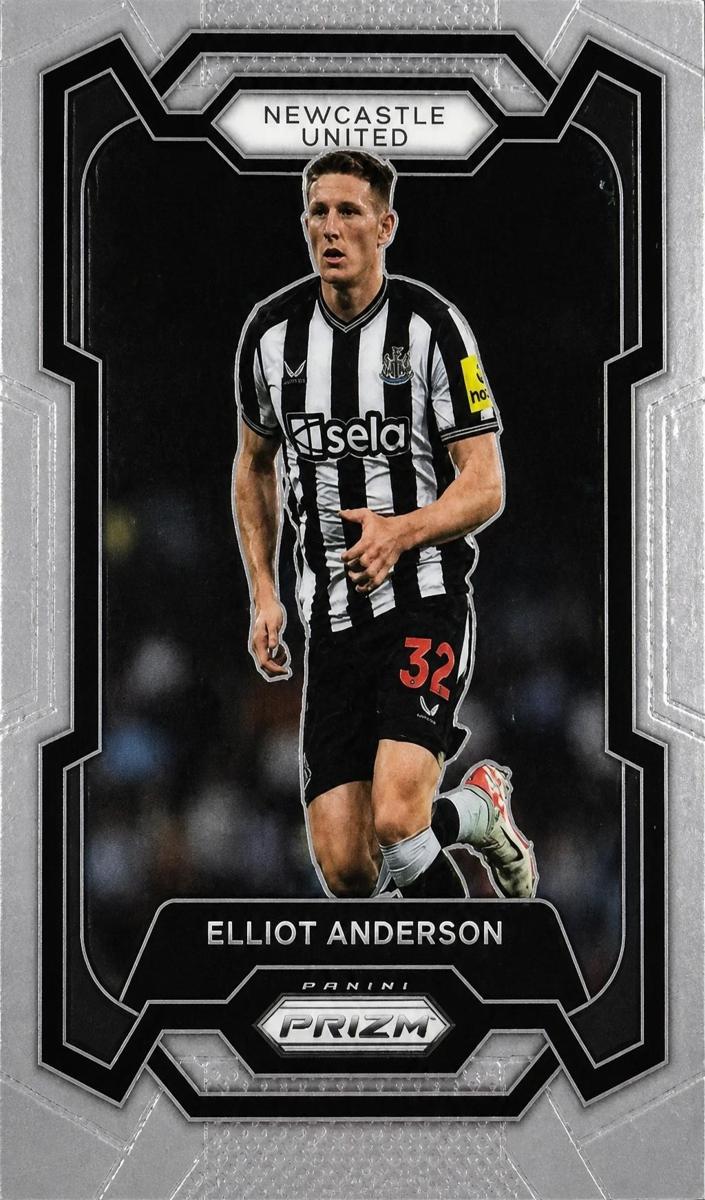 2023 Panini Prizm Premier League Elliot Anderson [Orange Hyper] #71 card