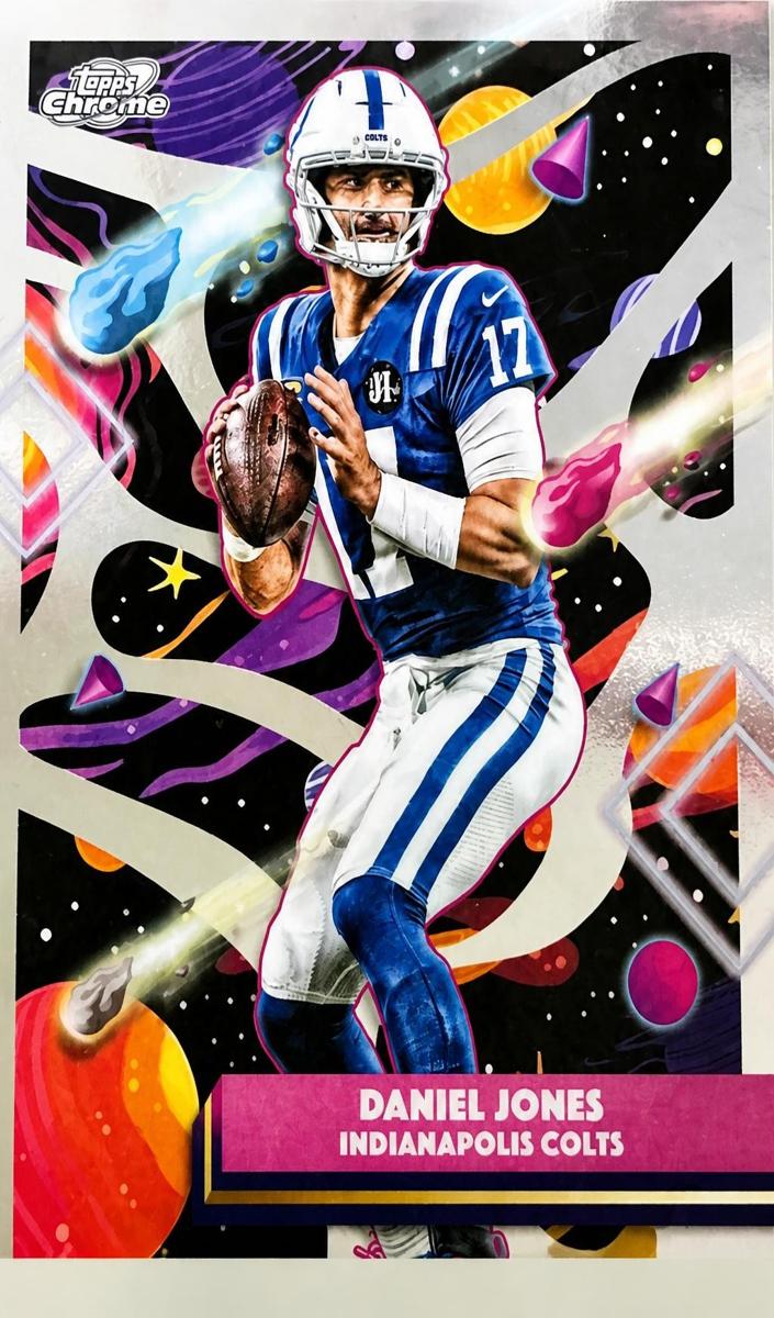 2025 Topps Cosmic Chrome Daniel Jones [Purple Nebula Refractor] #41 card