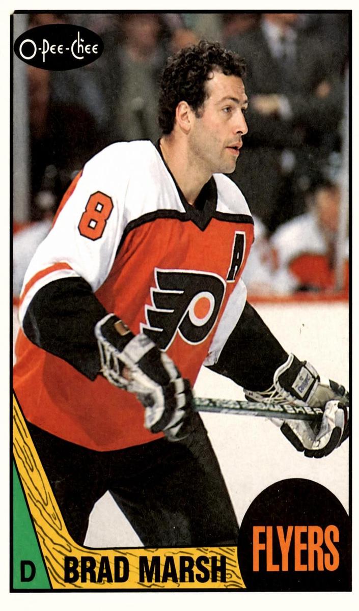 1987 O-Pee-Chee Brad Marsh #128 card