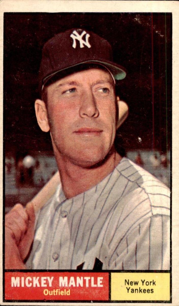 1961 Topps #300 Mickey Mantle front