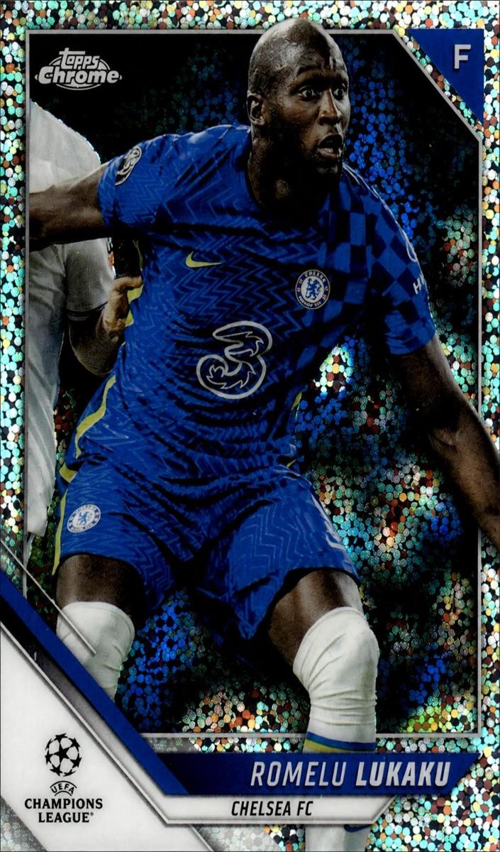 2021 Topps Chrome UEFA Champions League Romelu Lukaku [Orange] #168 card