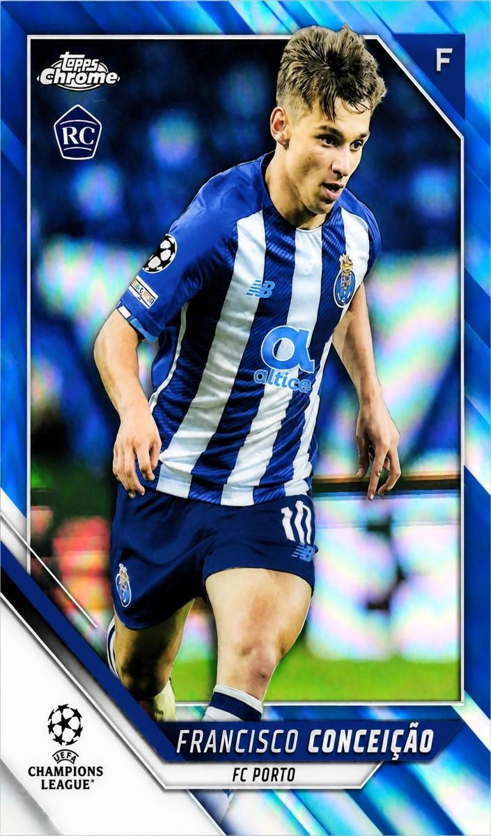 2021 Topps Chrome UEFA Champions League Francisco Conceicao [Gold] #96 card
