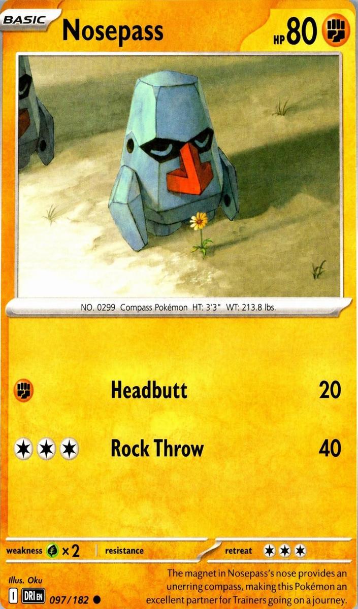 Nosepass 2025 Pokemon Scarlet & Violet Destined Rivals