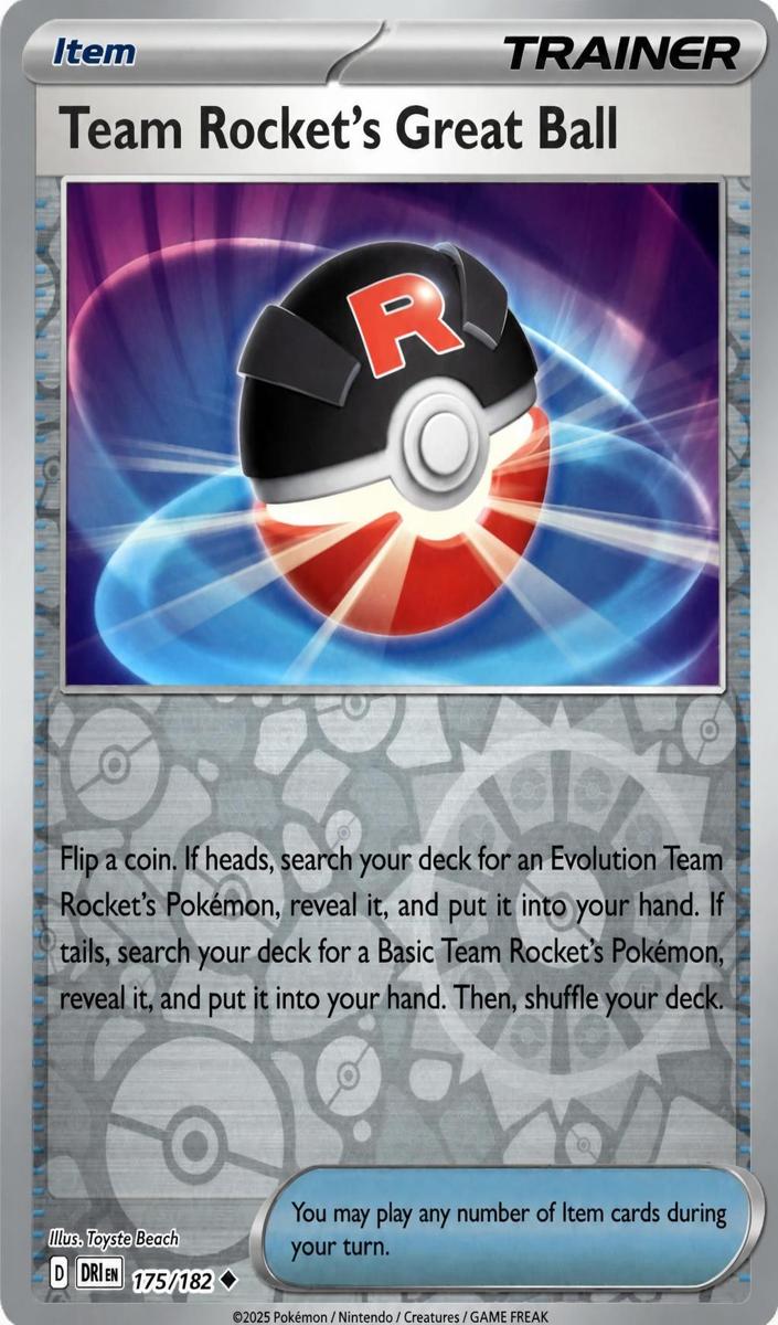 Team Rocket's Great Ball 2025 Pokemon Scarlet & Violet Destined Rivals