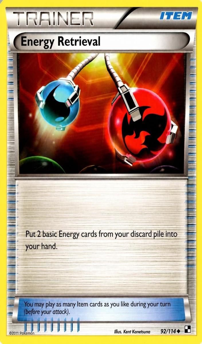 Energy Retrieval 2011 Pokemon Black & White