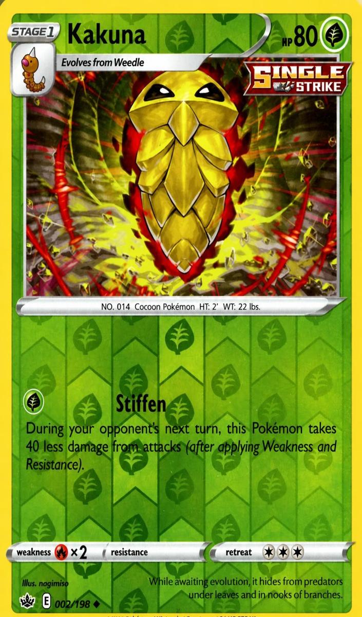 Kakuna 2021 Pokemon Chilling Reign Reverse Foil