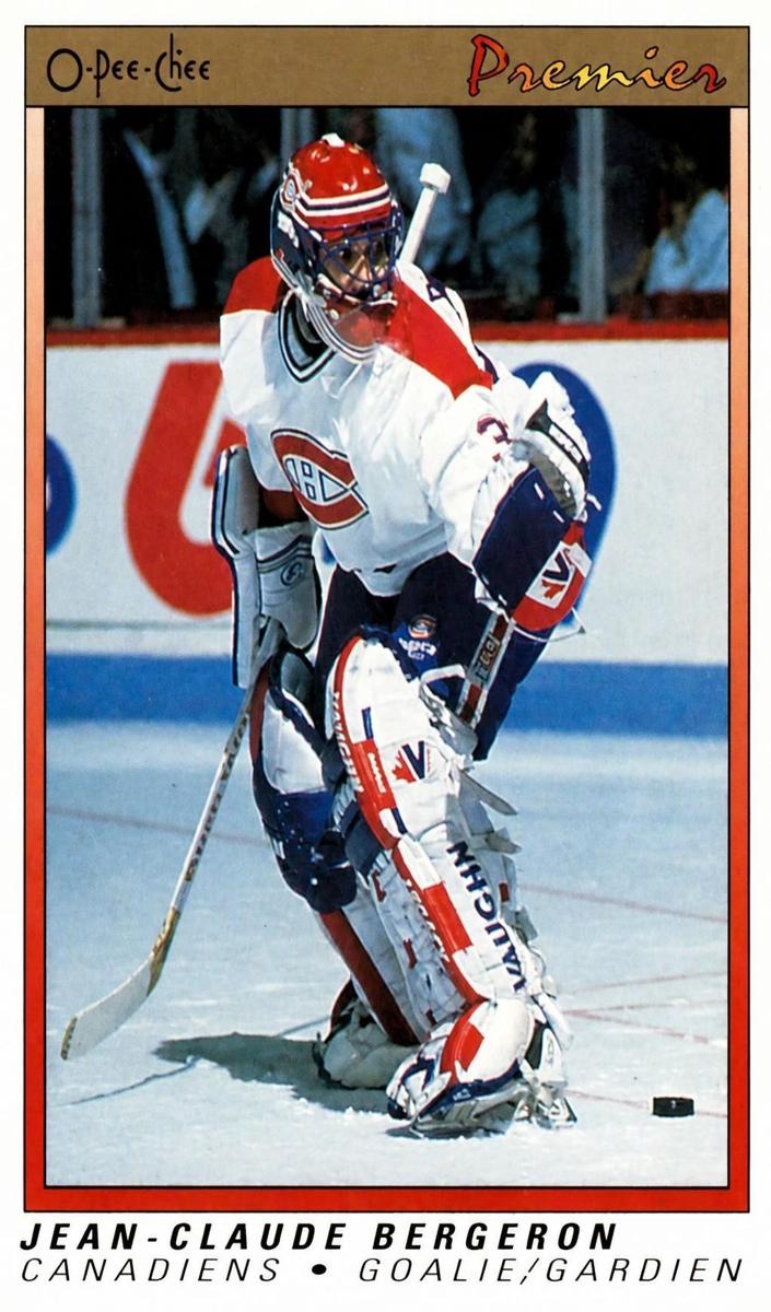 1990 O-Pee-Chee Premier Jean-Claude Bergeron #4 card