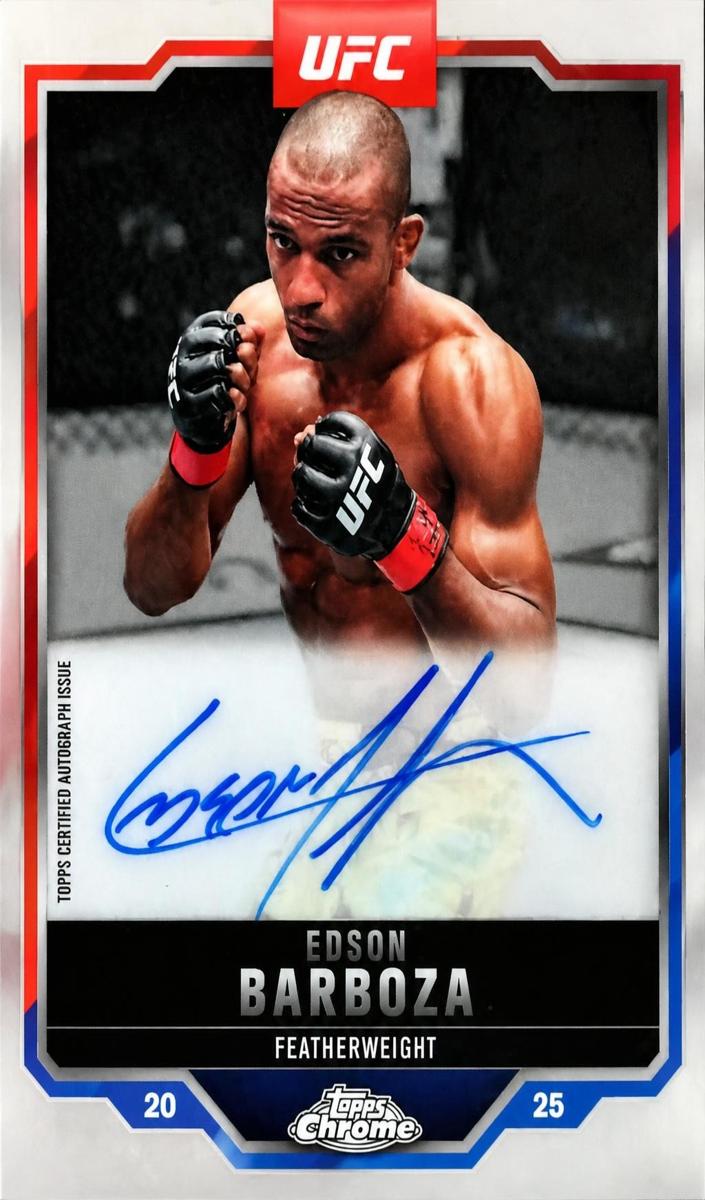 2025 Edson Barboza [Red Refractor] #CVA-EB