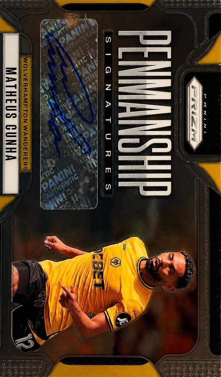 2024 Panini Prizm Premier League Matheus Cunha [Choice Gold] #P-MC card
