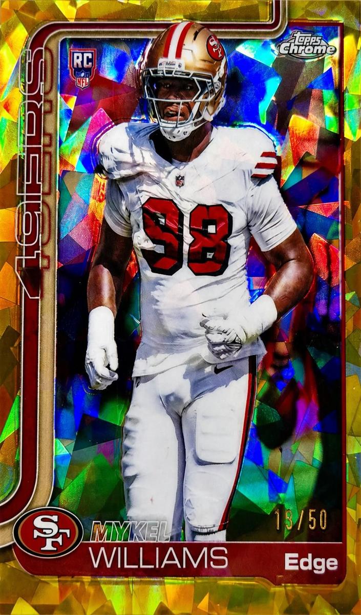 2025 Topps Chrome Mykel Williams [Topps Refractor] #352 card