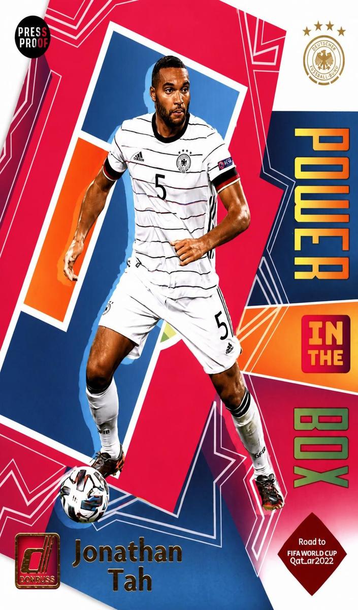 2021 Panini Donruss Road to Qatar Jonathan Tah #4 card