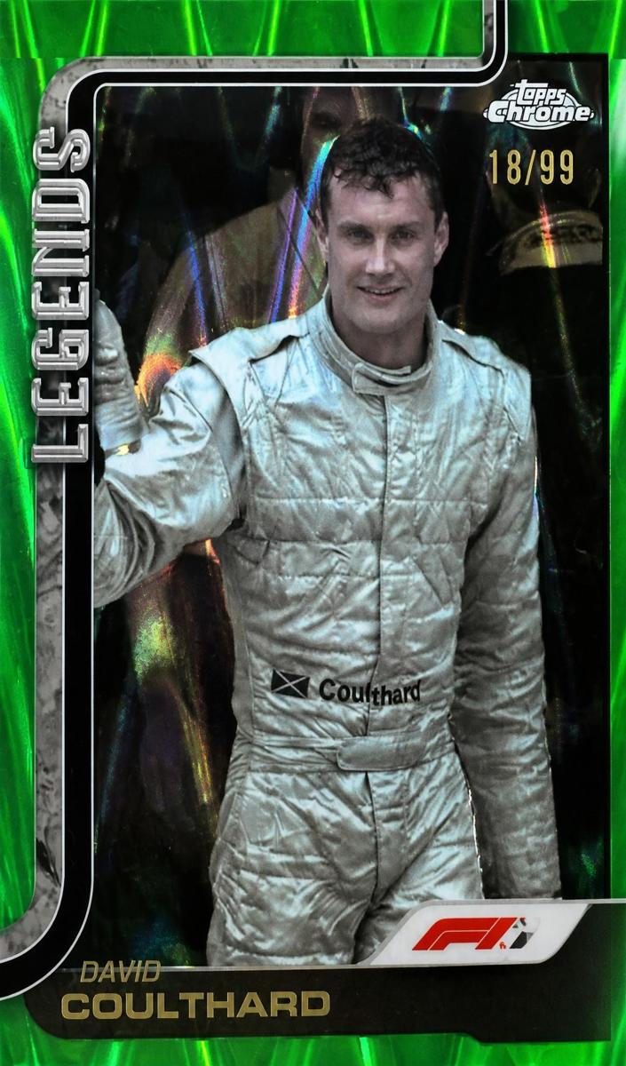 2025 David Coulthard [Green RayWave Refractor] #151