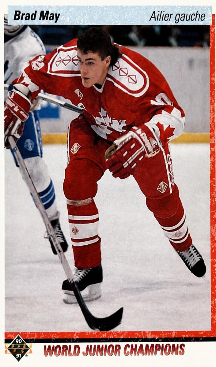 1990 Upper Deck Brad May #455 card