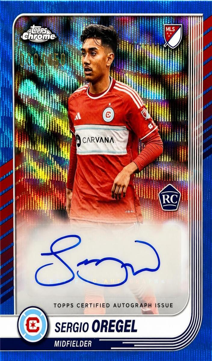 2025 Sergio Oregel [Blue Wave Refractor] #CA-SO
