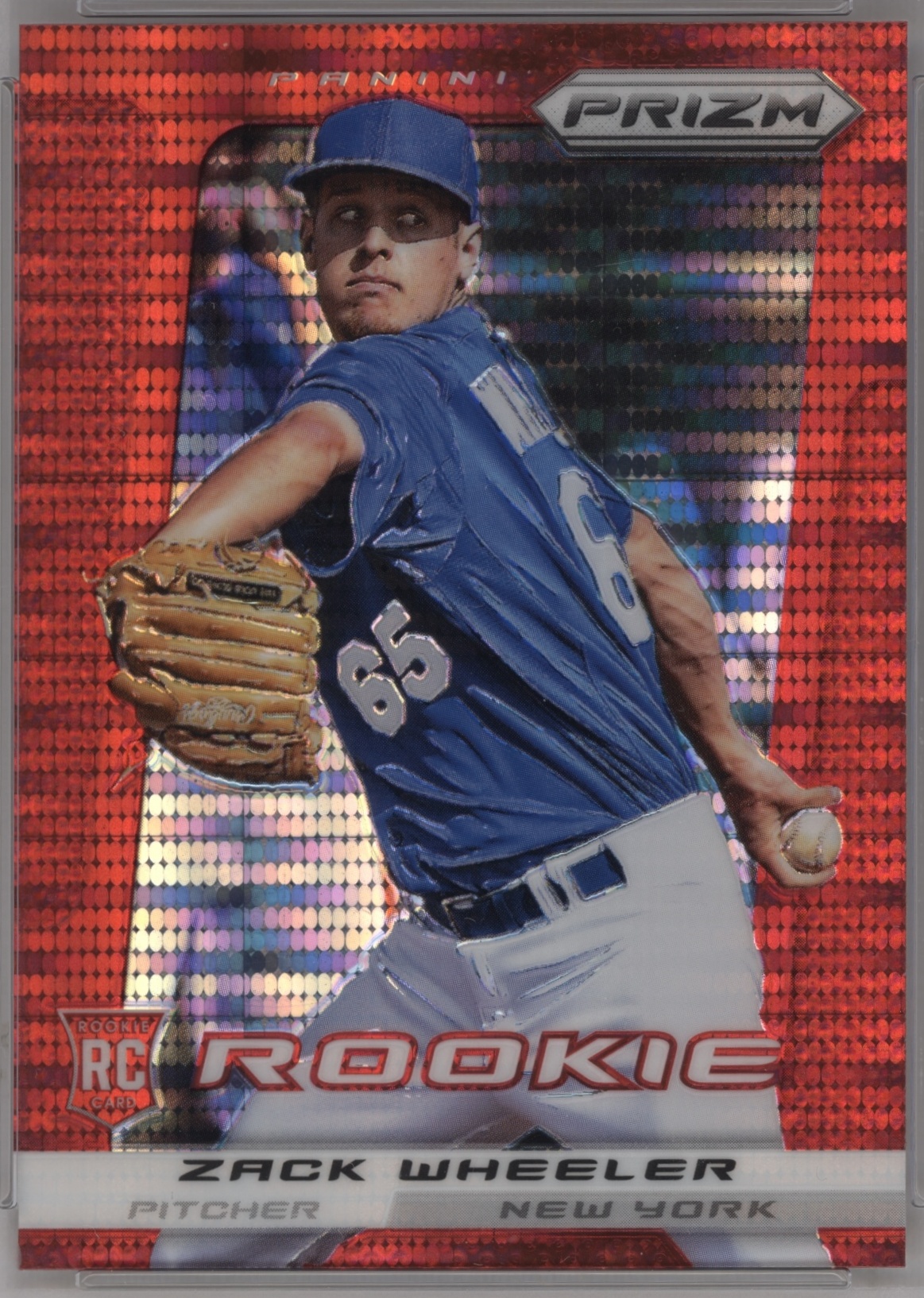 2013 Panini Prizm Baseball Red Pulsar Zack Wheeler #216