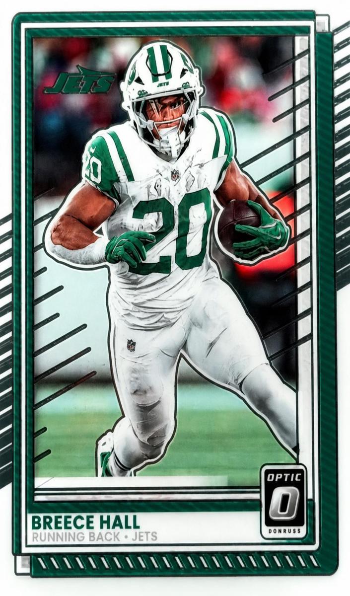 Breece Hall 2025 Donruss Optic Football card