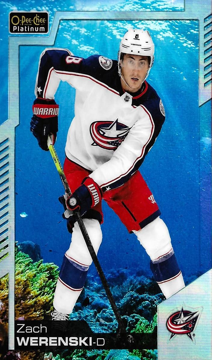 2020 O-Pee-Chee Platinum Zach Werenski [Aquamarine] #103 card