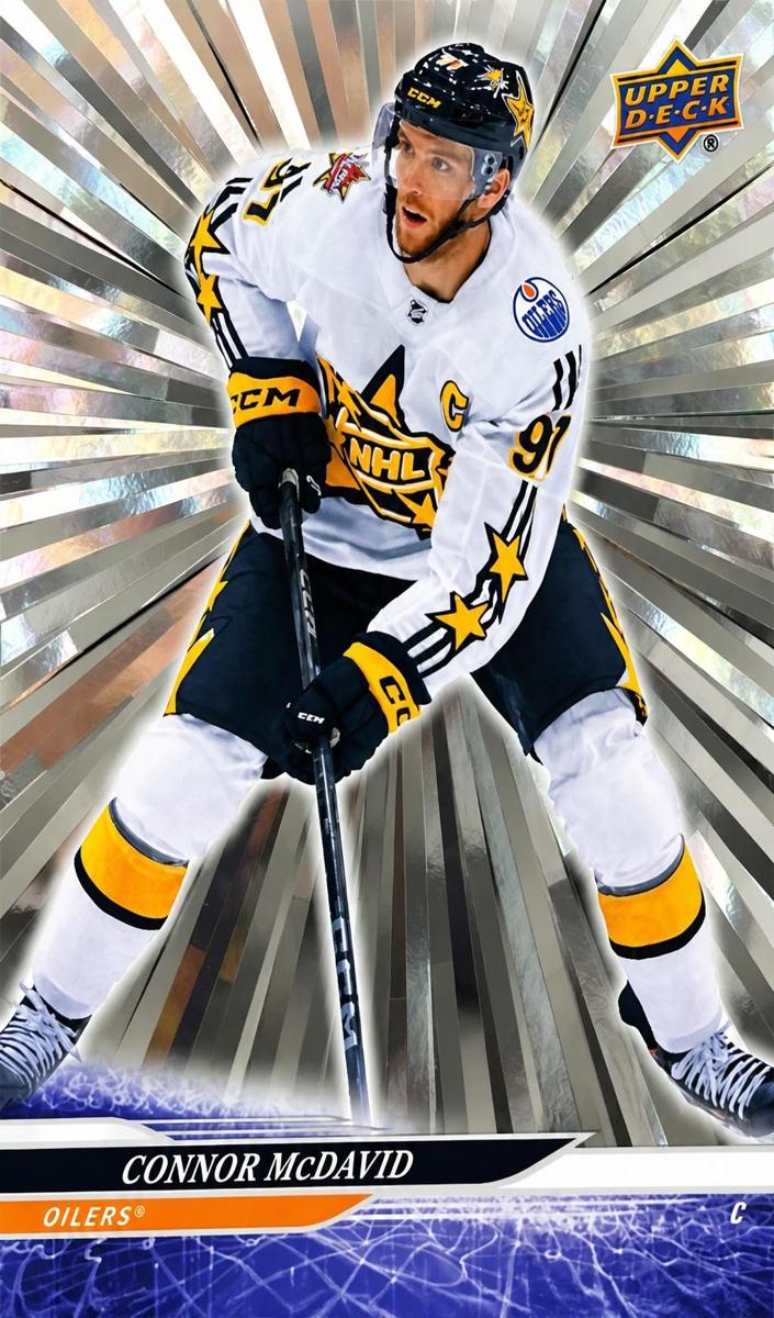 2024 Upper Deck Connor McDavid [Outburst Silver] #667 card