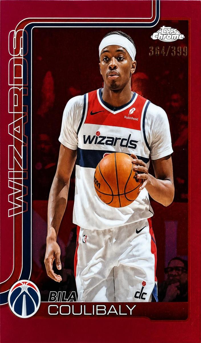 Bilal Coulibaly 2025-26 Topps Chrome Basketball card