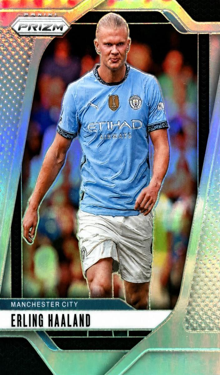 2024 Panini Prizm Premier League Erling Haaland [Silver] #9 card
