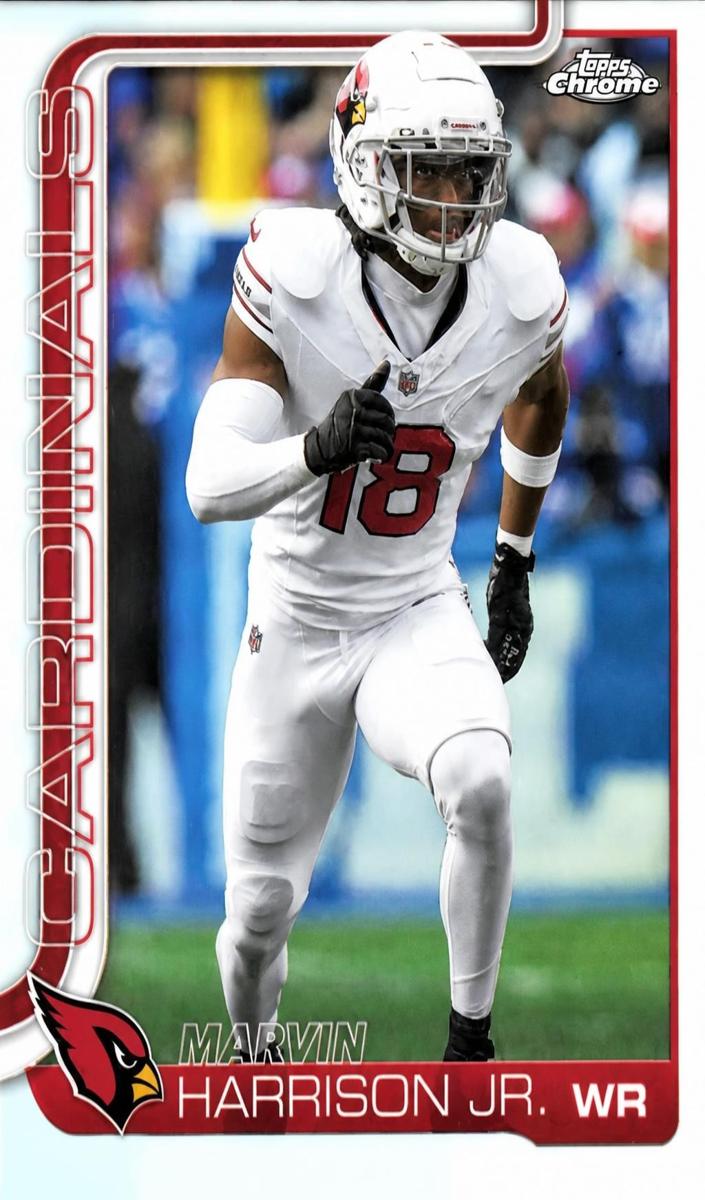 Marvin Harrison Jr. 2025 Topps Chrome Football card
