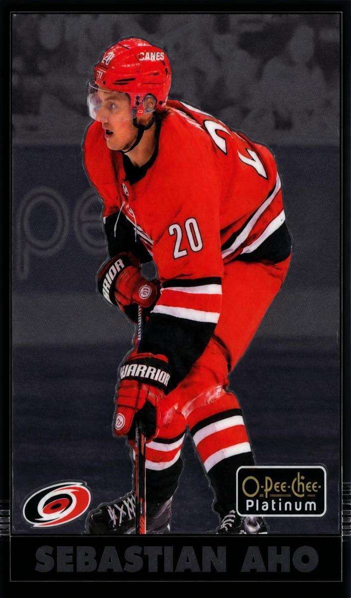 2020 O-Pee-Chee Platinum Sebastian Aho #R-17 card