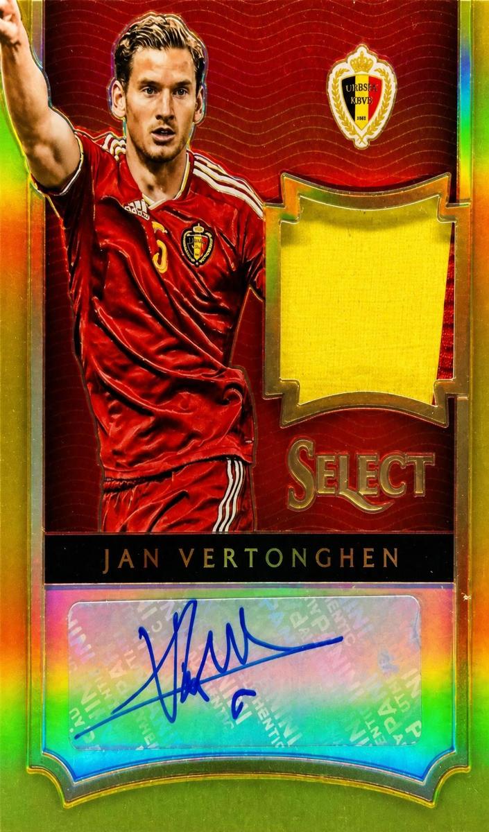 2015 Panini Select Jan Vertonghen [Prime Gold] #17 card