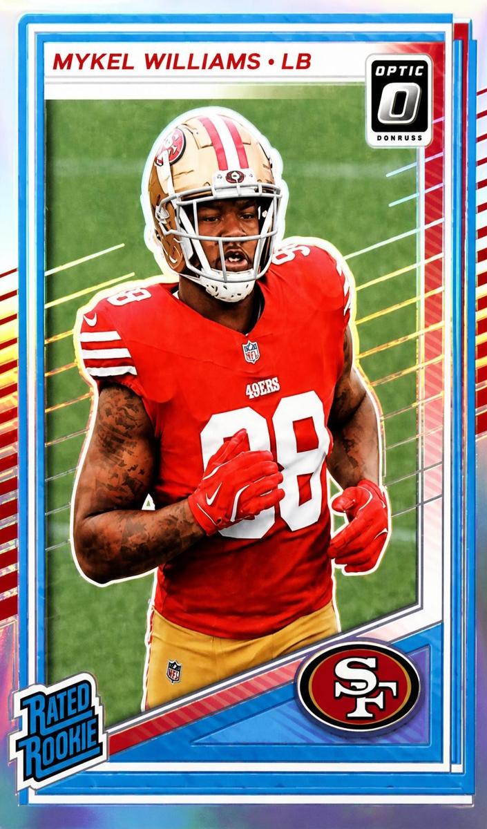 Mykel Williams 2025 Donruss Optic Football card